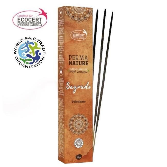 Perma Nature Sagrado Palo Santo Labellisé Ecocert-Fair Trade 15g chez Arabesk