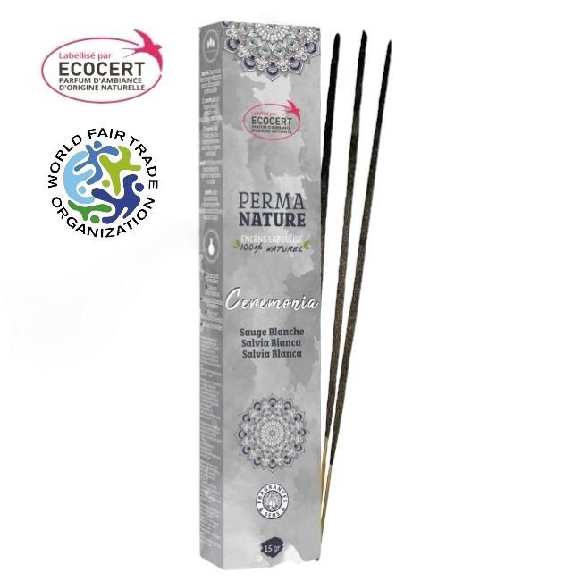 Perma Nature Ceremonia Sauge Blanche Labellisé Ecocert-Fair Trade 15g