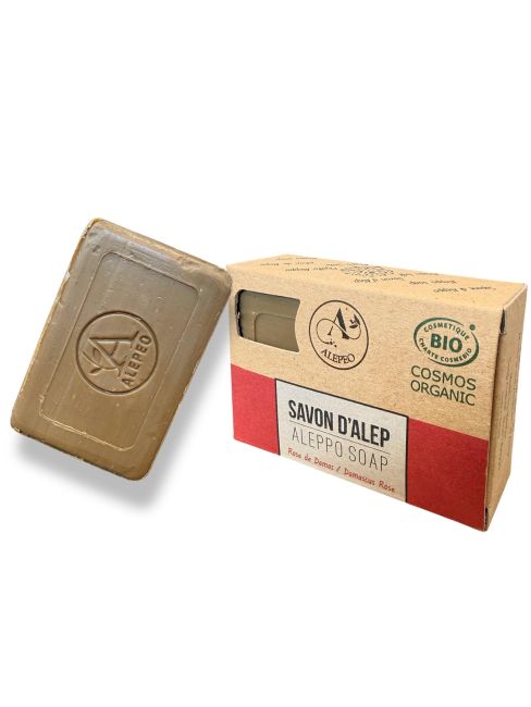 Savon d'alep rose de damas 100g - ECOCERT chez Arabesk