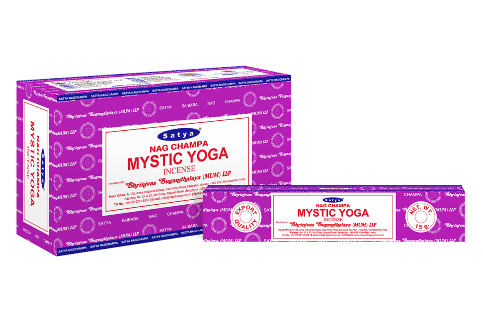 Encens Satya Mystic Yoga 15g chez Arabesk