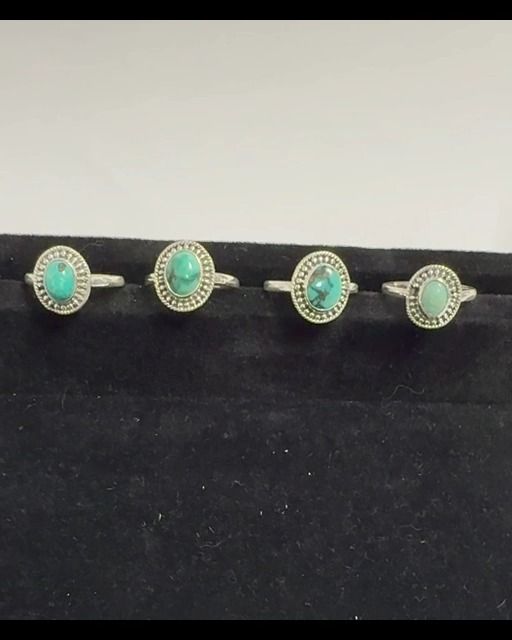 Bague Argent 925 Larimar AA T56