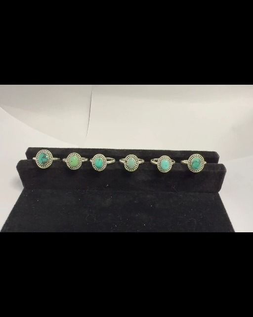 Bague Argent 925 Turquoise de Tibet AA T54
