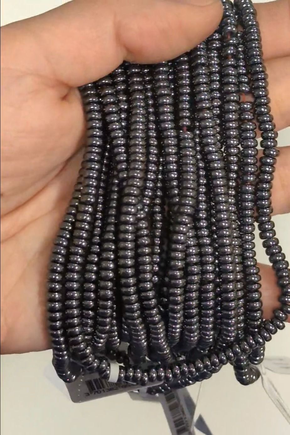 Perles Intercalaires Cylindriques Courtes en Hématite – 4×2 mm