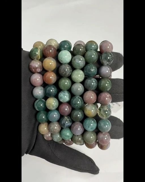 Bracelet Agate Indienne perles 10mm