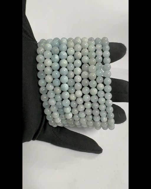 Bracelet Aigue Marine A perles 5-6mm