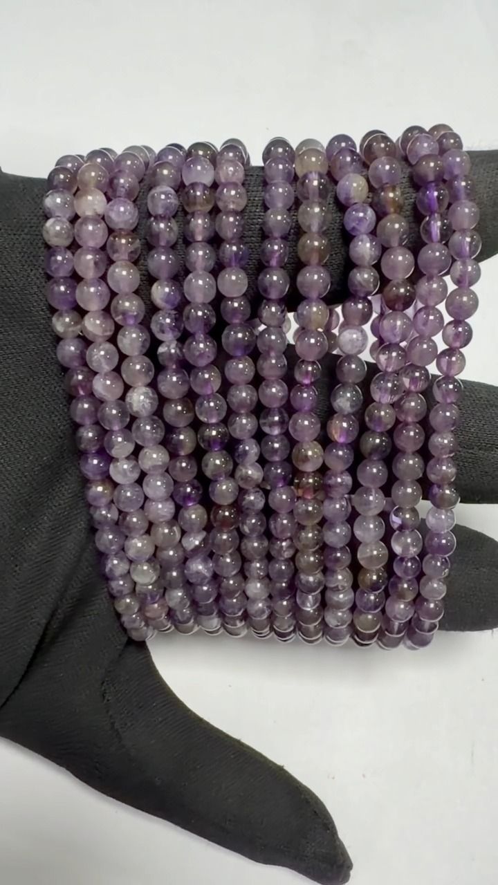 Bracelet Améthyste A perles 4-5mm