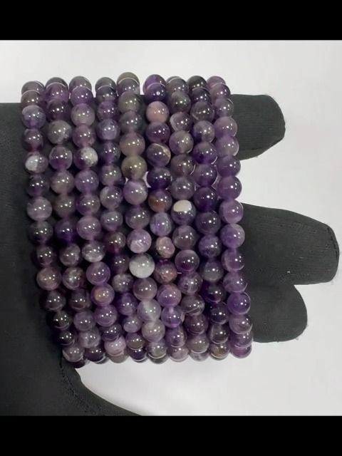 Bracelet Amethyste A perles 6-7mm