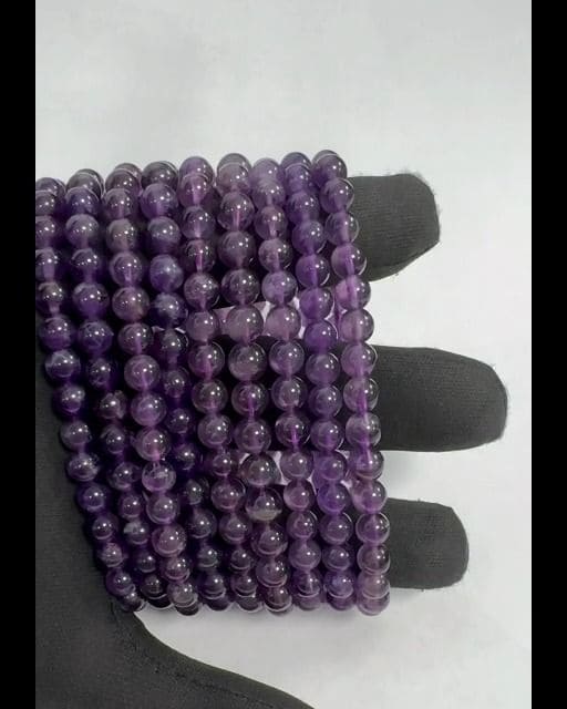 Bracelet Amethyste A perles 5.5-6.5mm