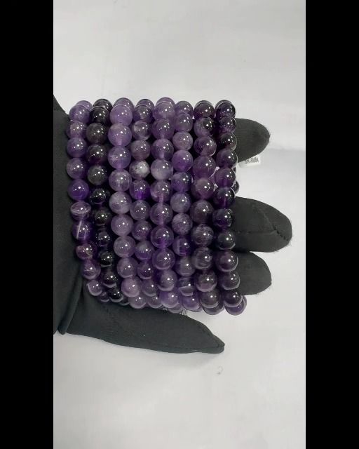 Bracelet Amethyste A perles 7.5-8.5mm