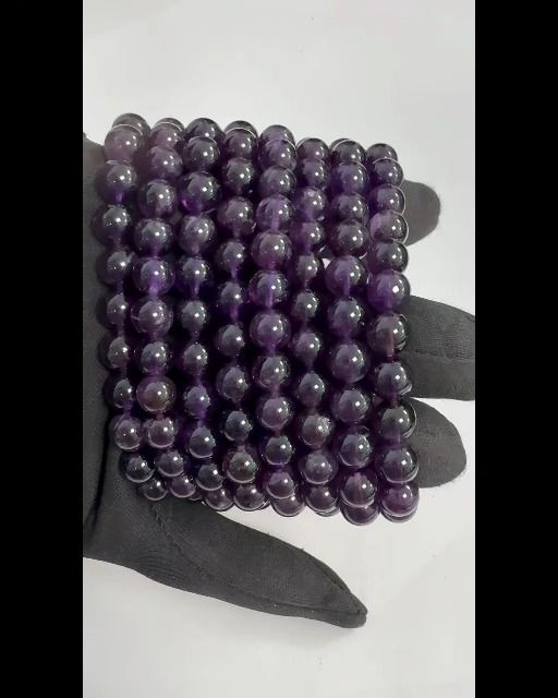 Bracelet Améthyste AA perles 8-9mm