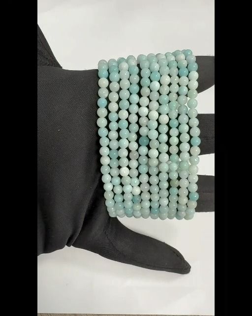 Bracelet Amazonite Brésil A perles 4mm