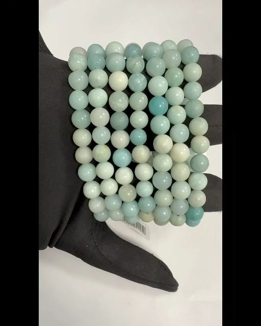 Bracelet Amazonite Brésil A perles 8mm