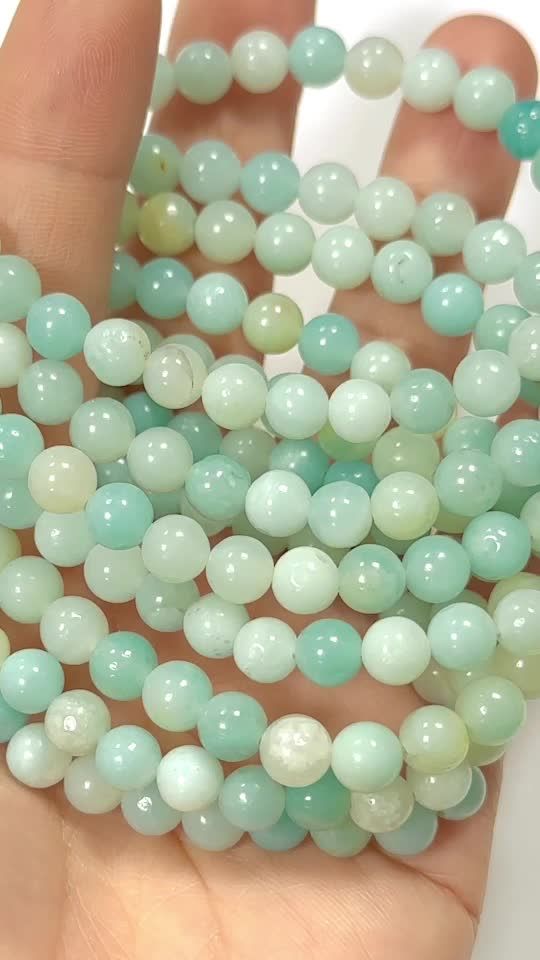 Bracelet Amazonite Chine perles 6mm