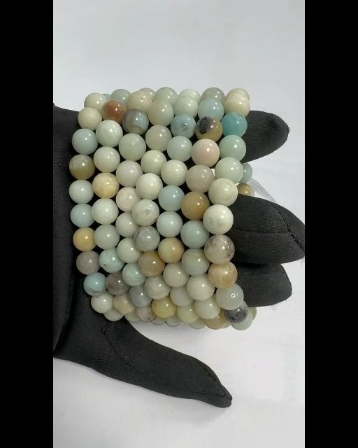 Bracelet Amazonite multicolore perles 8mm