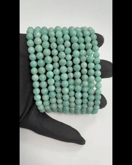 Bracelet Amazonite Perou A perles 6-7mm