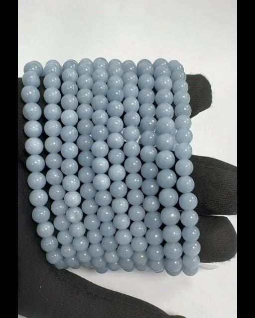 Bracelet Angelite A perles 6-7mm