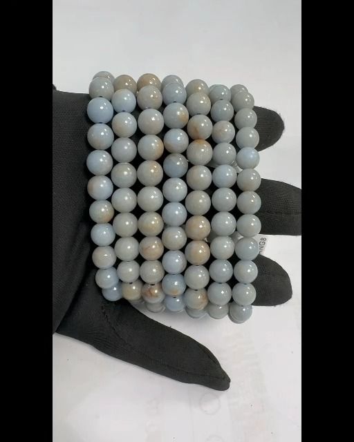 Bracelet Angelite perles 8mm
