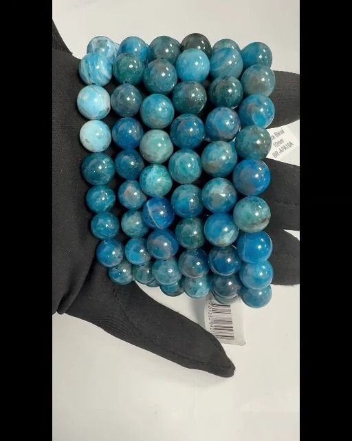 Bracelet Apatite Bleue A perles 10mm