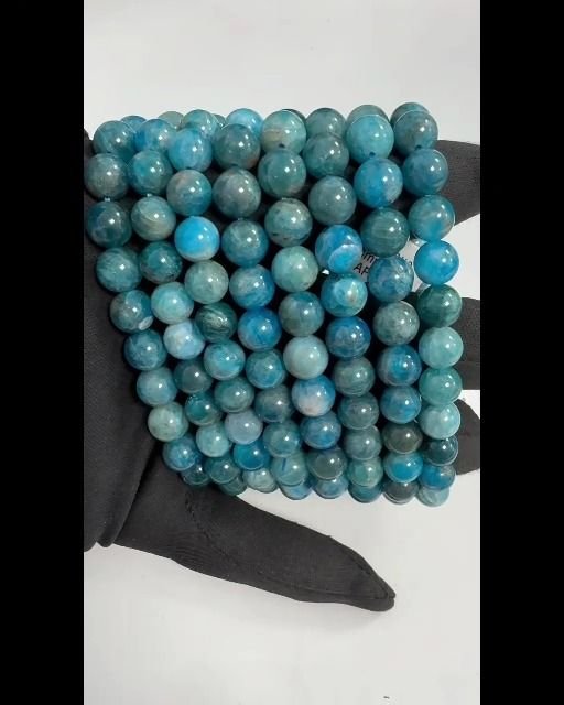 Bracelet Apatite Bleue A perles 8-9mm