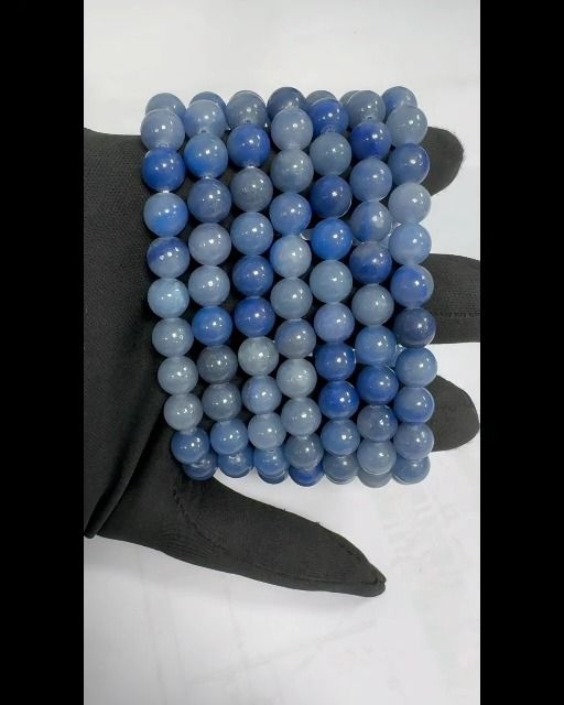 Bracelet Aventurine bleue A perles 8mm