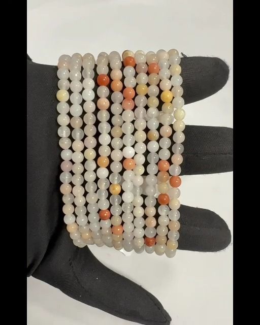 Bracelet Aventurine Pêche A perles 4mm
