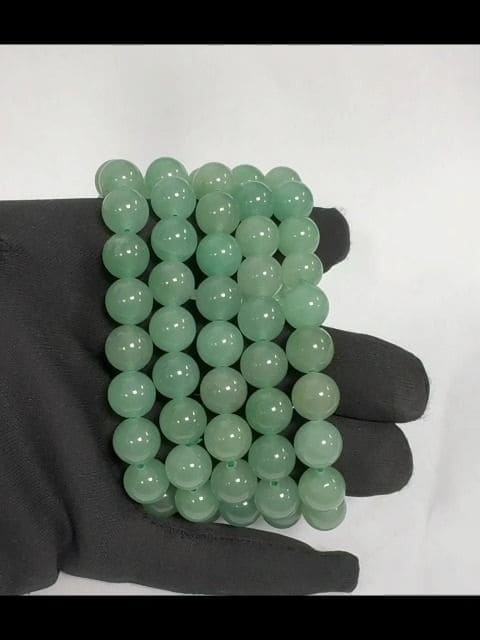 Bracelet Aventurine Verte perles 10mm