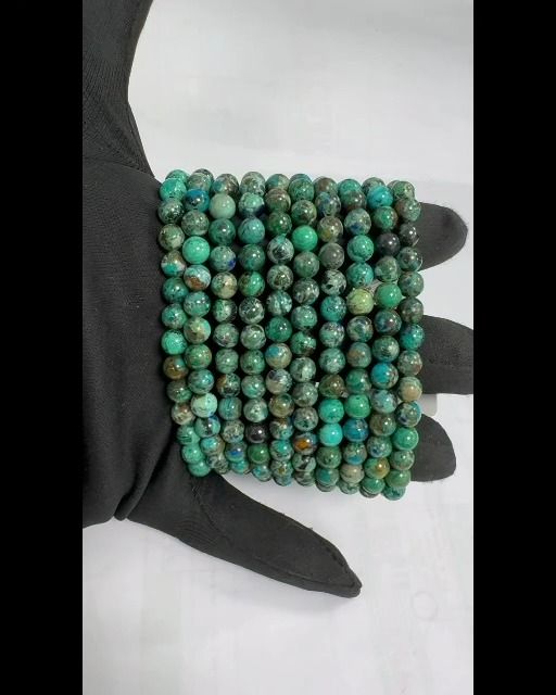 Bracelet Azurite Malachite Naturelle A perles 6-7mm
