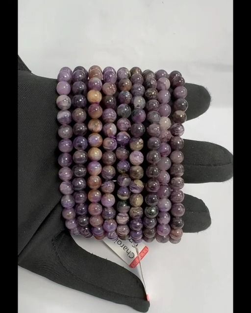 Bracelet Charoïte A+ perles 6mm