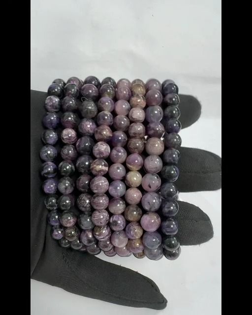 Bracelet Charoïte A+ perles 7-8mm