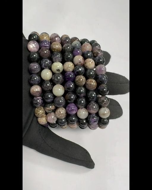 Bracelet Charoïte A perles 8.5-9.5mm