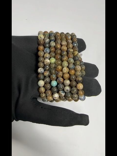 Bracelet Chrysocolle perles 6-7mm