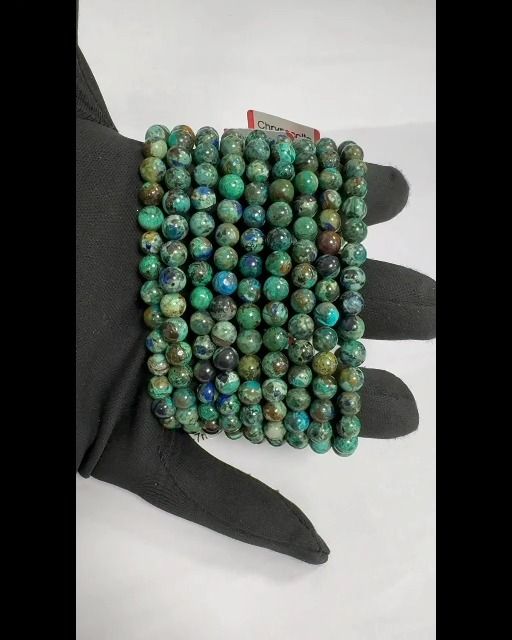 Chrysocolle du Congo AA perles 6-7mm