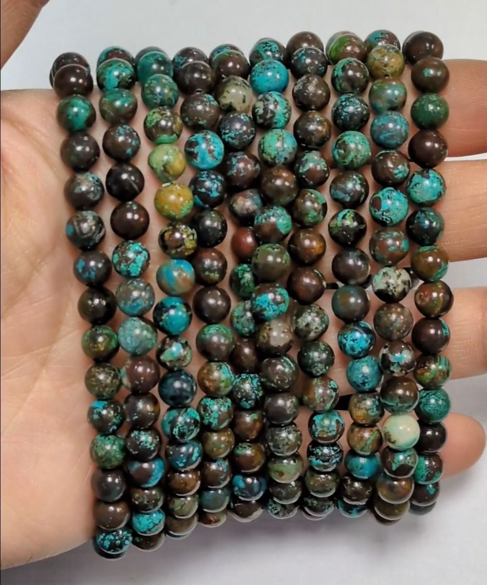 Chrysocolle du Congo AA perles 6-7mm