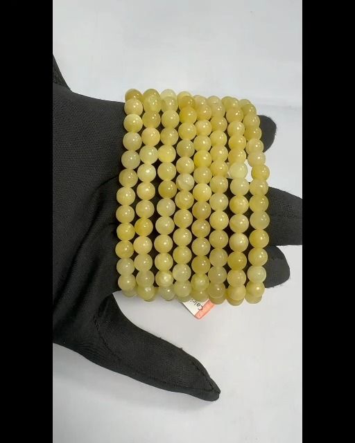 Bracelet Calcite Orange A perles 6mm