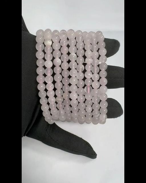 Bracelet Calcite Rose AA perles 6mm