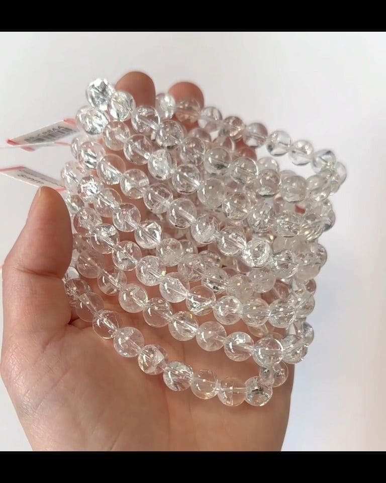 Bracelet Cristal de Roche Rainbow AA perles 7.5-8.5mm