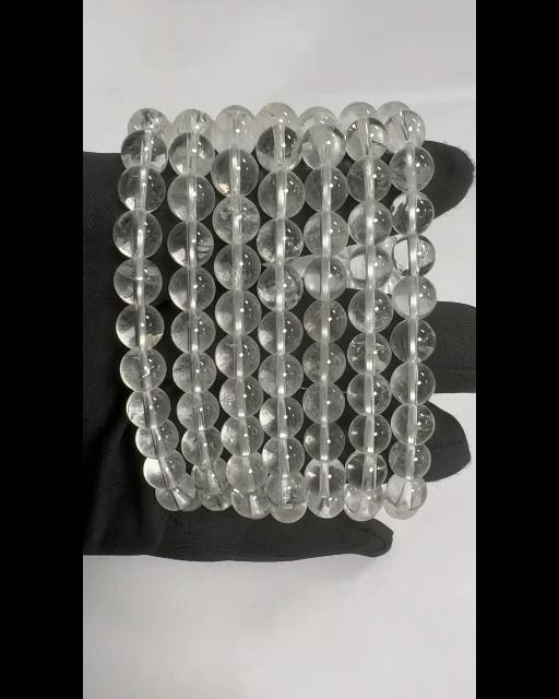 Bracelet Cristal de roche A perles 8mm