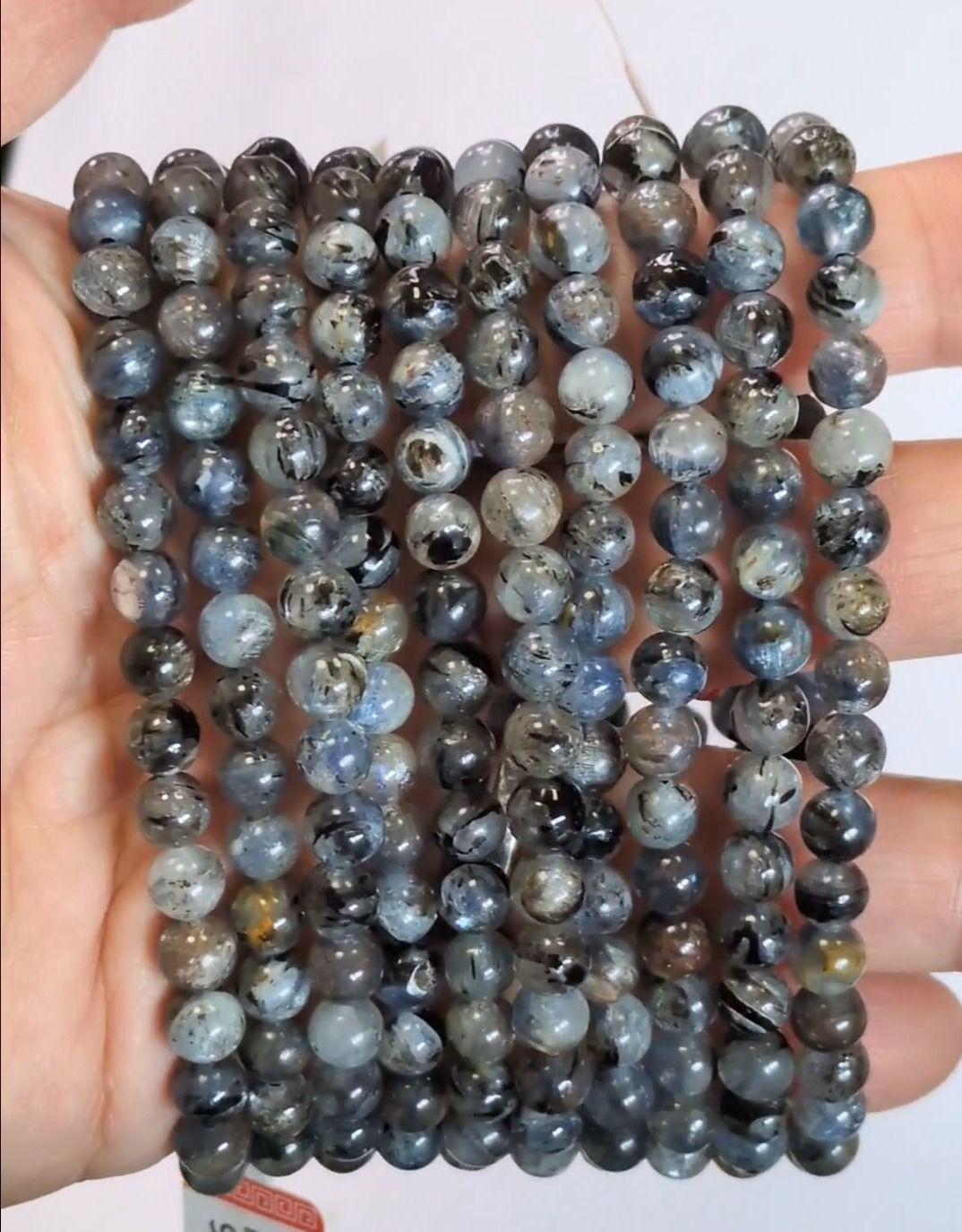 Bracelet Cyanite Bleue Naturelle perles 5.5mm