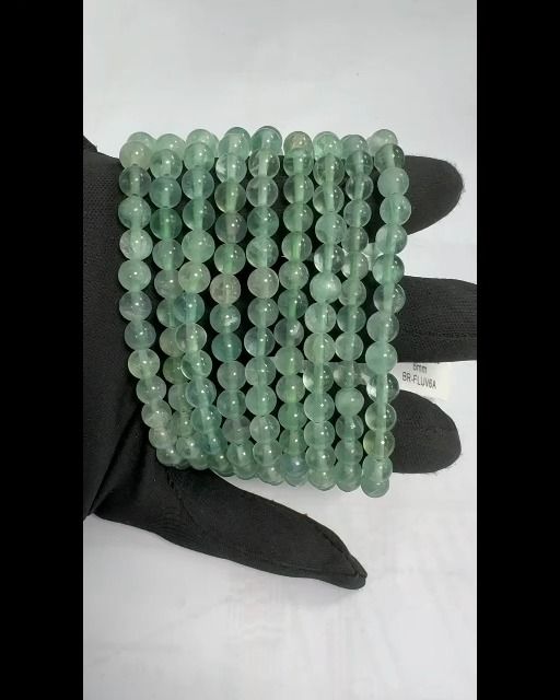 Bracelet Fluorite Verte A perles 6mm