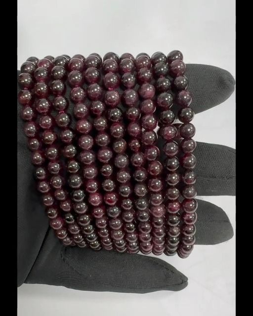 Bracelet Grenat Rouge A perles 5-6mm