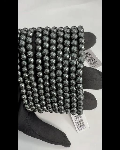 Bracelet Hematite perles 6mm