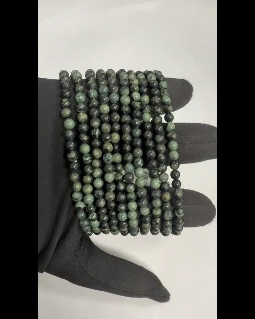 Bracelet Jaspe Kambaba perles 4mm