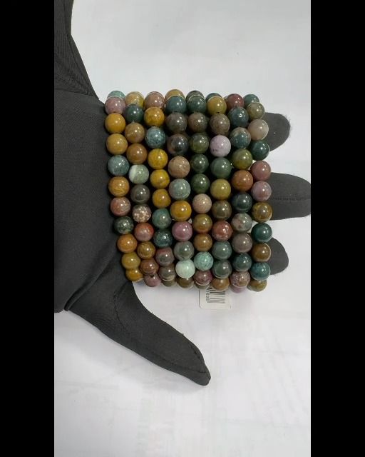 Bracelet Jaspe océan A perles 8mm
