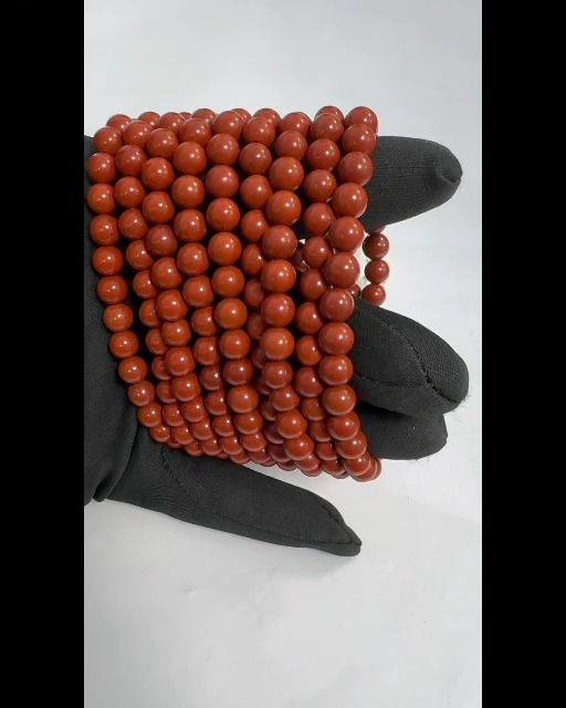 Bracelet Jaspe Rouge A perles 6-7mm