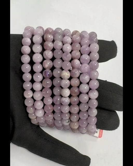 Bracelet Kunzite AA perles 5.5mm