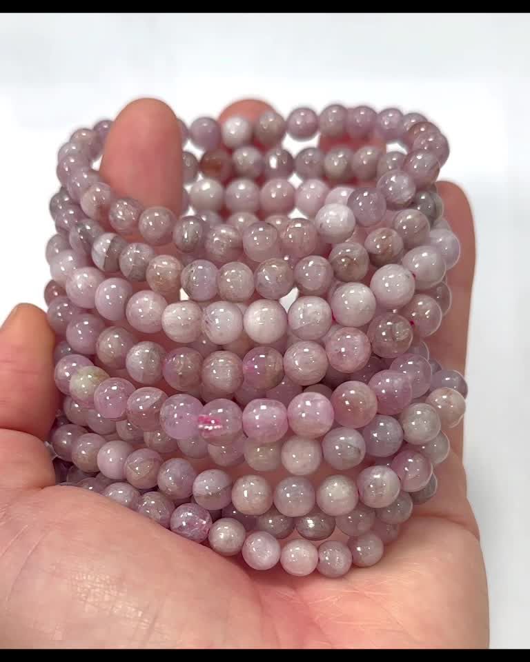 Bracelet Kunzite AB perles 6.5-7.5mm