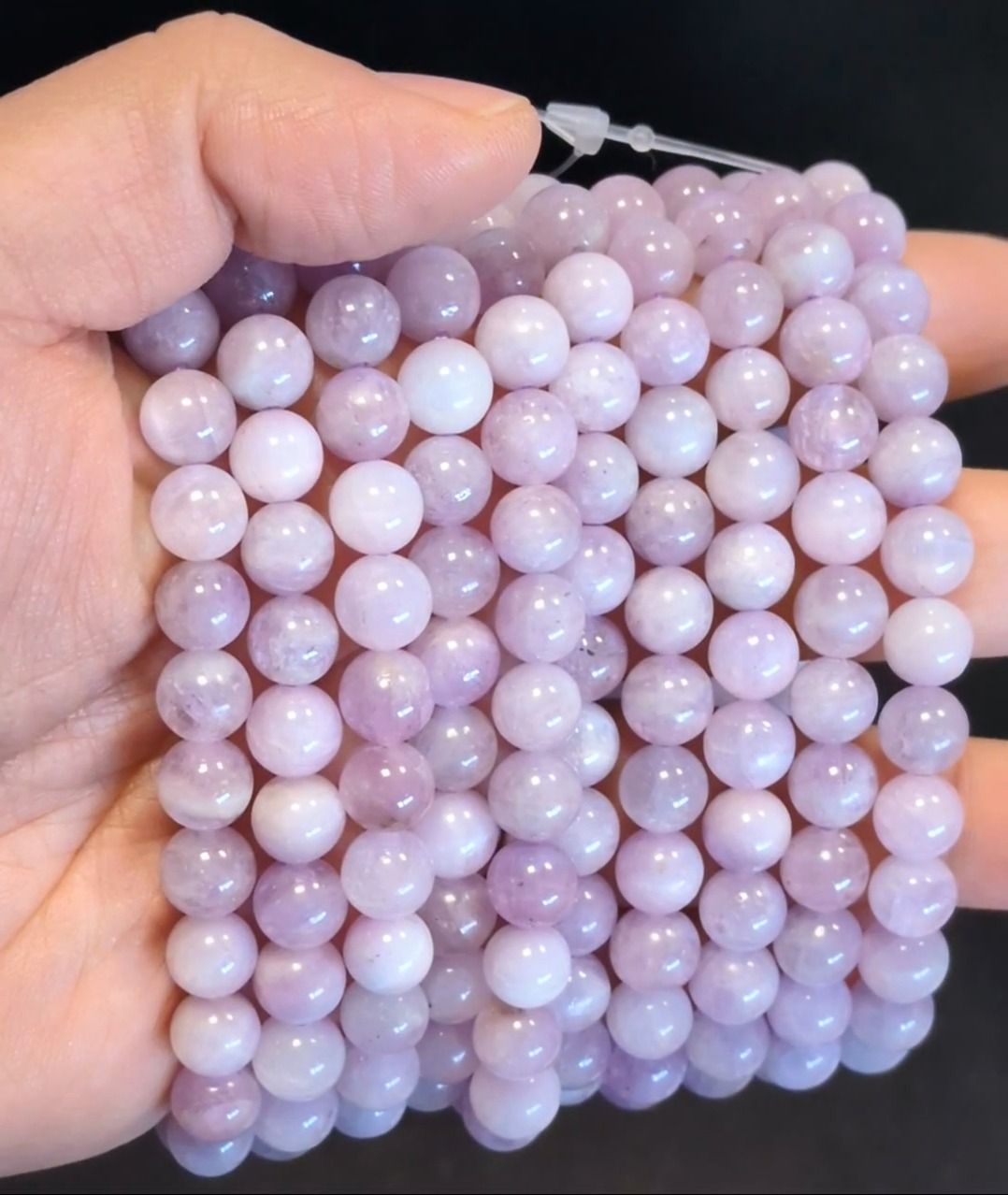 Bracelet Kunzite AA perles 7-8mm