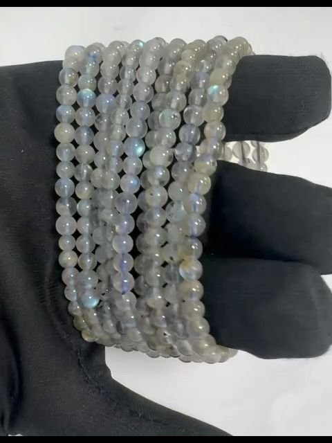Bracelet Labradorite A+ perles 4mm