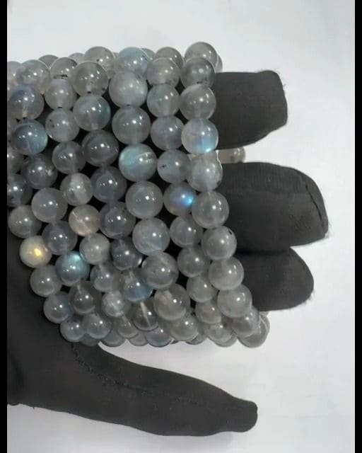 Bracelet Labradorite AA perles 7.5-8.5mm