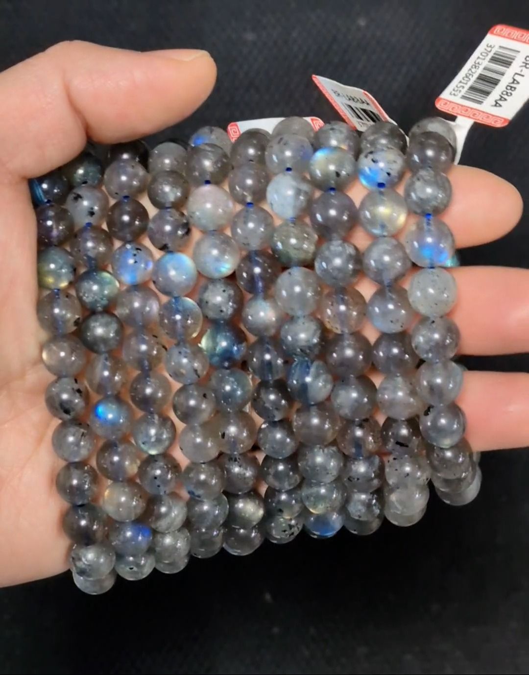 Bracelet Labradorite AA+ perles 8-8.5mm